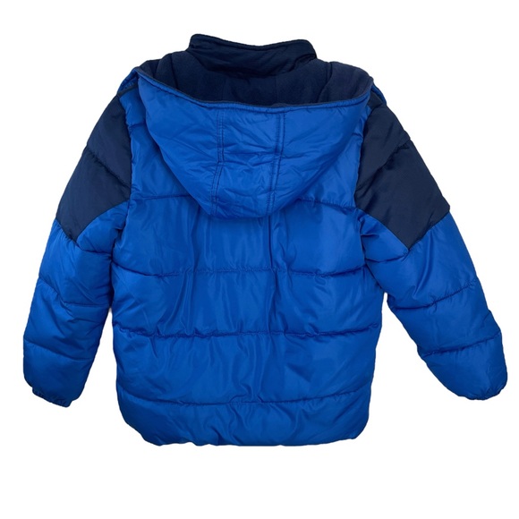 Pony Boys Hooded Color Blocked Puffer Jacket Size Large 10/12 - Picture 2 of 6